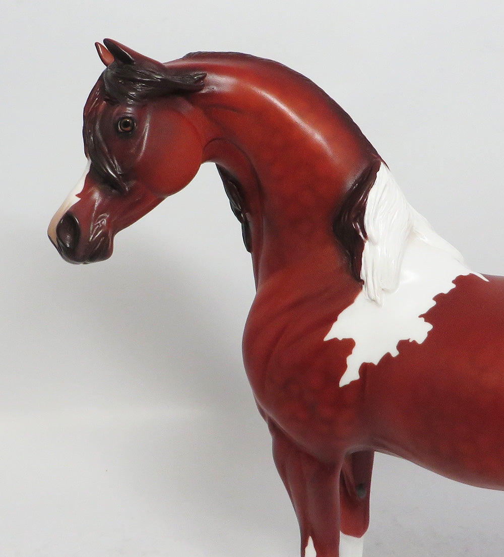 DAYTON - LE7 CHESTNUT PINTO ARABIAN MODEL HORSE EA 2018