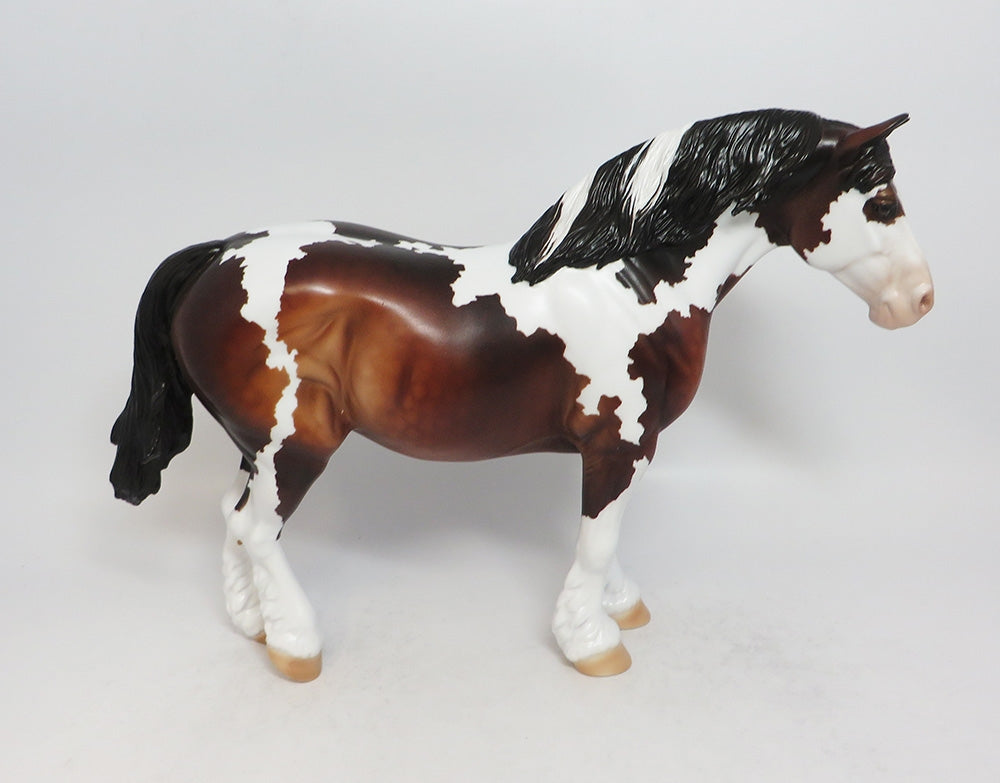 NEVER ENDING STORY-OOAK DAPPLE BAY PAINT BUNNY MODEL HORSE BY DAWN QUICK MIDWEST FAIR 2018