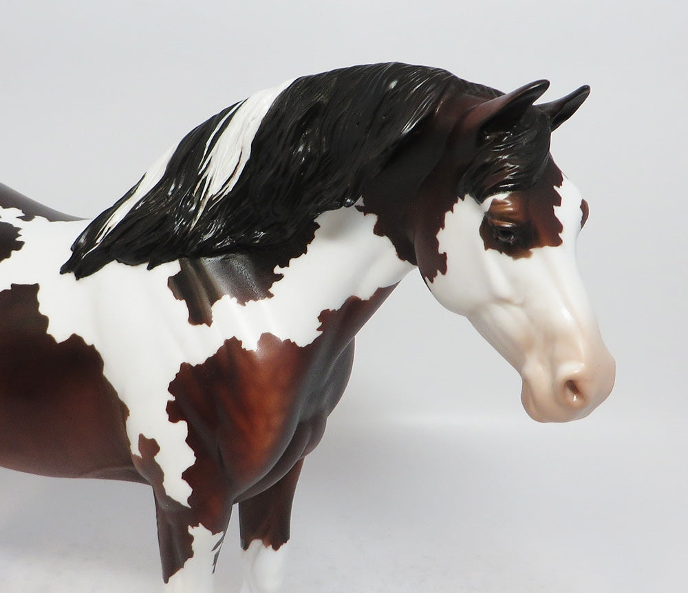 NEVER ENDING STORY-OOAK DAPPLE BAY PAINT BUNNY MODEL HORSE BY DAWN QUICK MIDWEST FAIR 2018