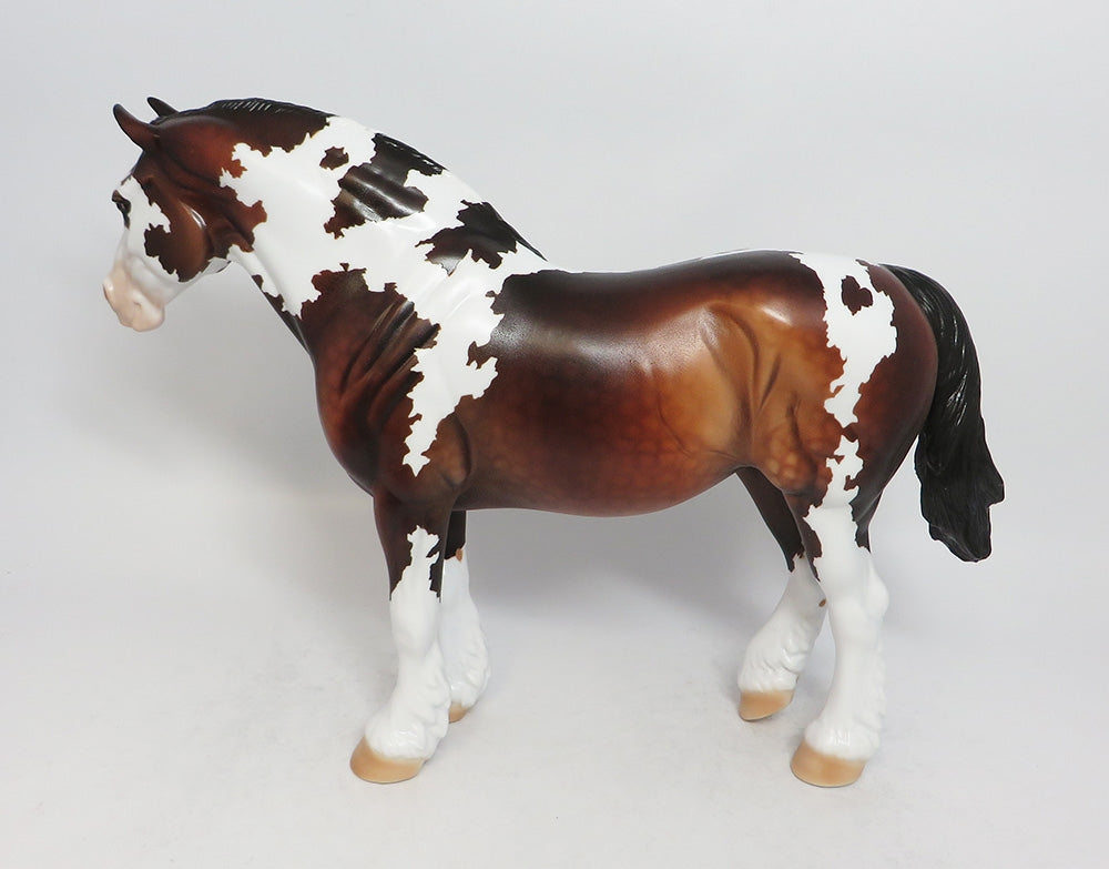 NEVER ENDING STORY-OOAK DAPPLE BAY PAINT BUNNY MODEL HORSE BY DAWN QUICK MIDWEST FAIR 2018