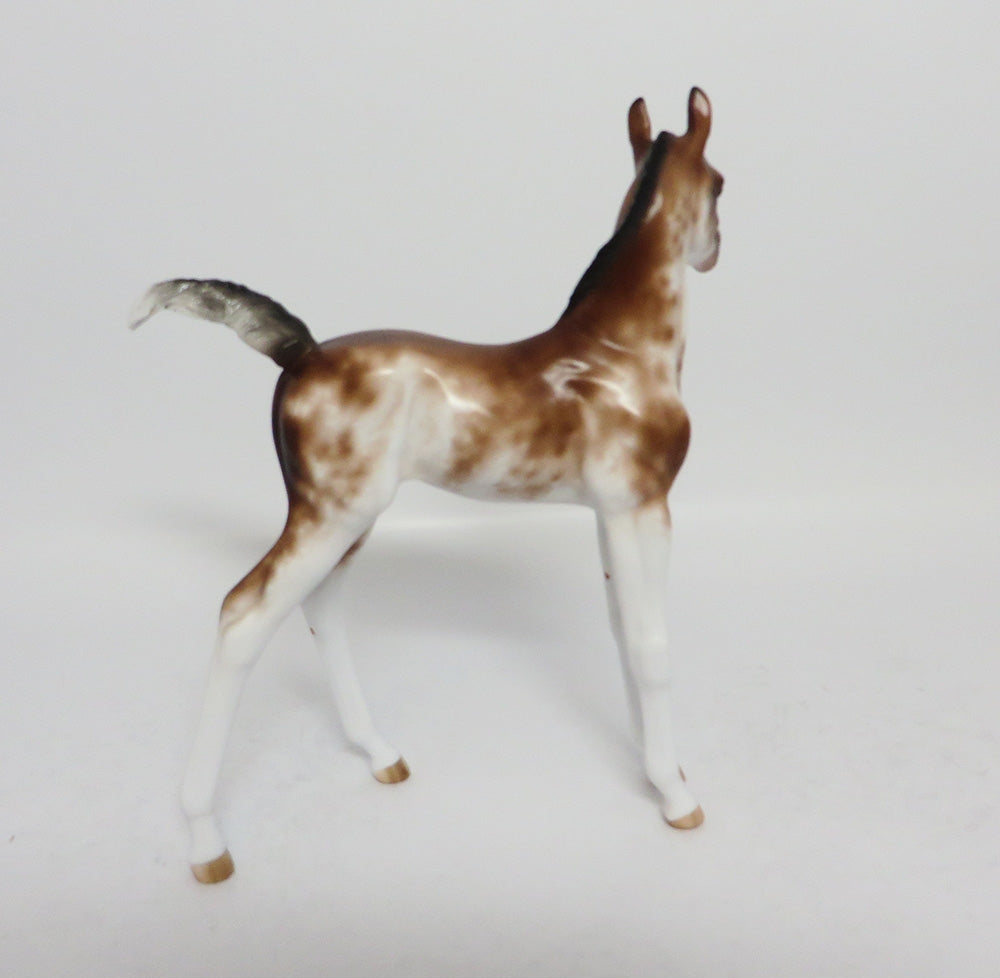 BANANARAMA-OOAK BAY SABINO FOAL MODEL HORSE 7/28/17
