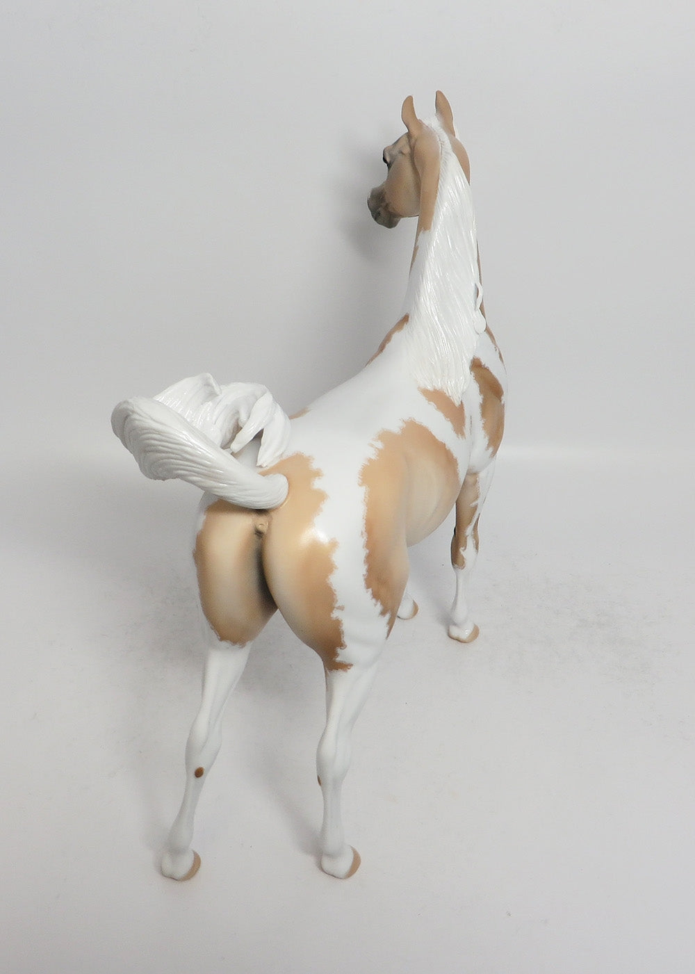 ONE THIN DIME-OOAK PALOMINO PAINT ARABIAN MODEL HORSE BY DAWN QUICK 3-9-18