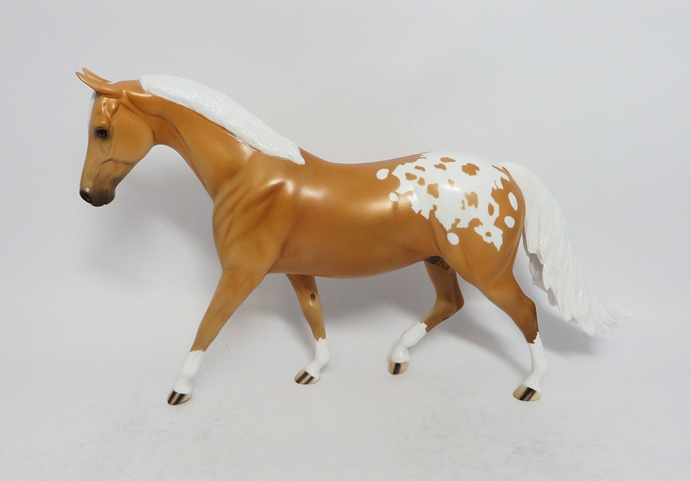 HOT GOSSIP - OOAK PALOMINO APPALOOSA PONY MODEL HORSE MW2018
