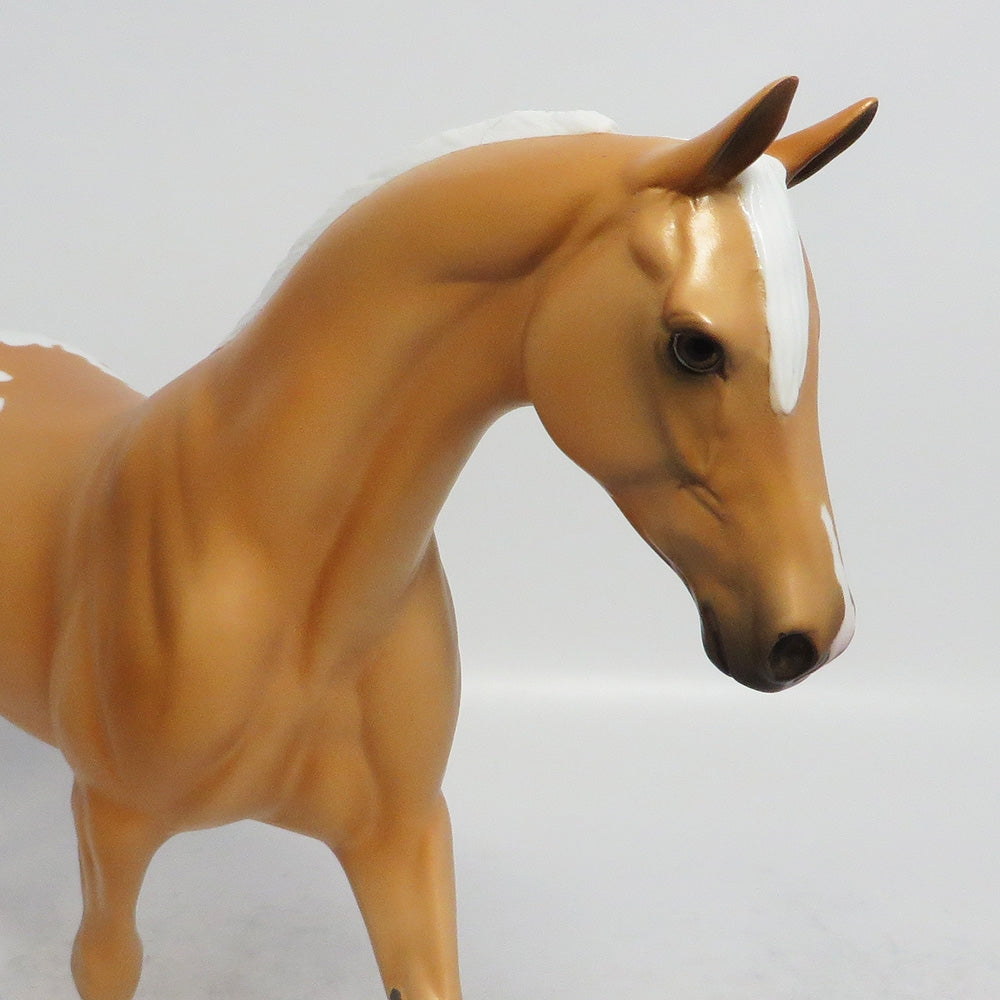HOT GOSSIP - OOAK PALOMINO APPALOOSA PONY MODEL HORSE MW2018