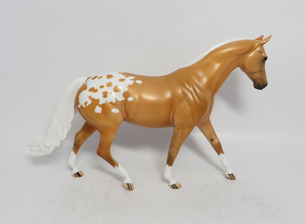 HOT GOSSIP - OOAK PALOMINO APPALOOSA PONY MODEL HORSE MW2018