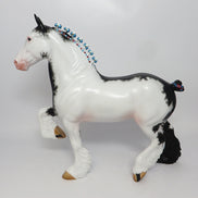 AIRMAN-OOAK SABINO TROTTING DRAFTER MODEL HORSE 8/1/17