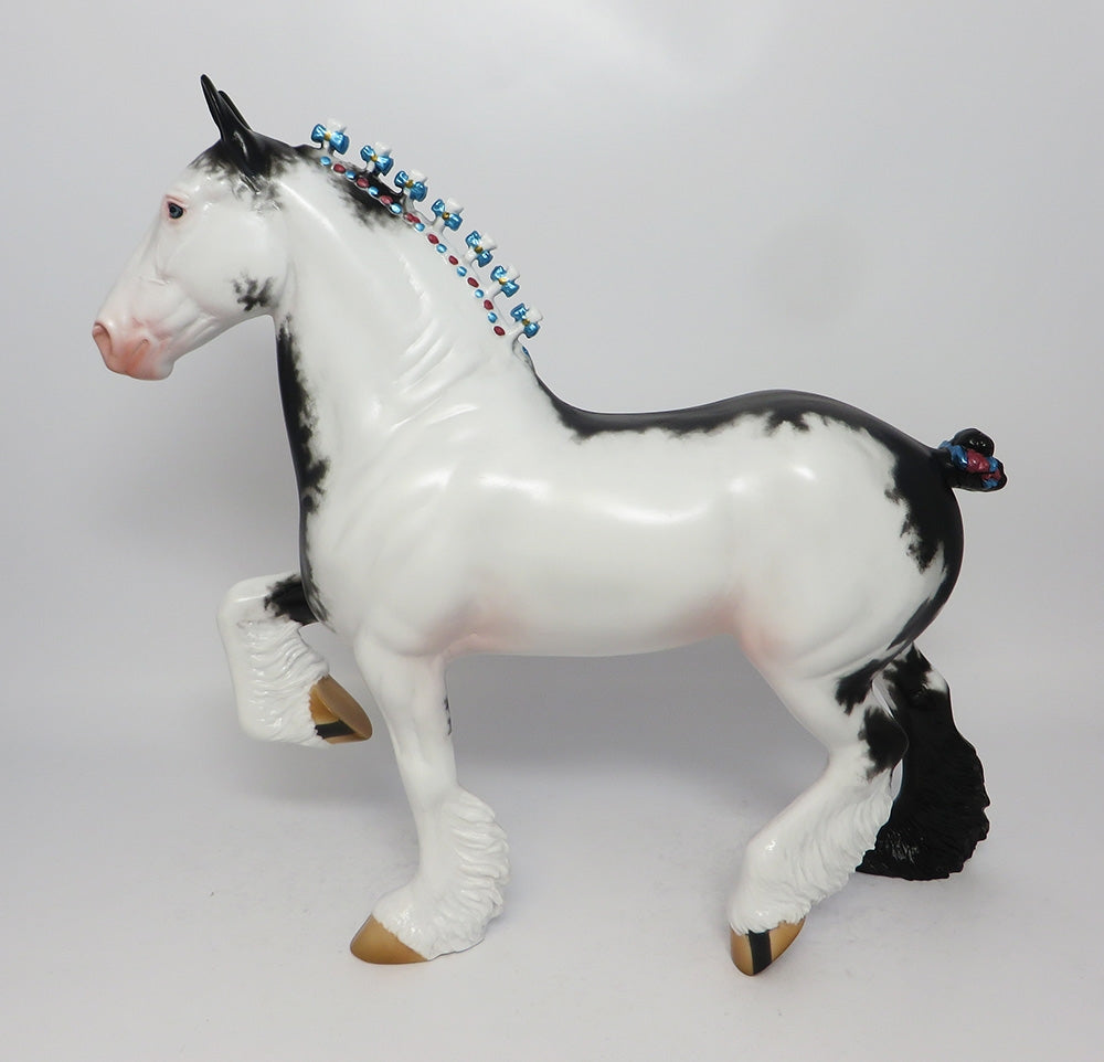 AIRMAN-OOAK SABINO TROTTING DRAFTER MODEL HORSE 8/1/17