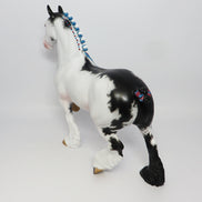 AIRMAN-OOAK SABINO TROTTING DRAFTER MODEL HORSE 8/1/17
