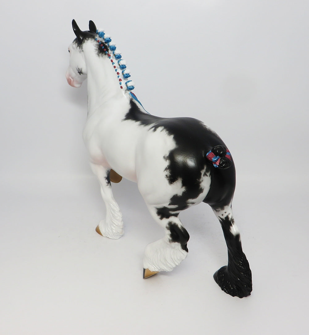 AIRMAN-OOAK SABINO TROTTING DRAFTER MODEL HORSE 8/1/17