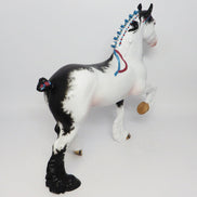 AIRMAN-OOAK SABINO TROTTING DRAFTER MODEL HORSE 8/1/17