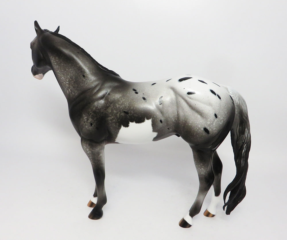 LAST CALL FOR ALCOHOL-AKA &quot;AL&quot; OOAK PAINTALOOSA ISH MODEL HORSE 8/2/17