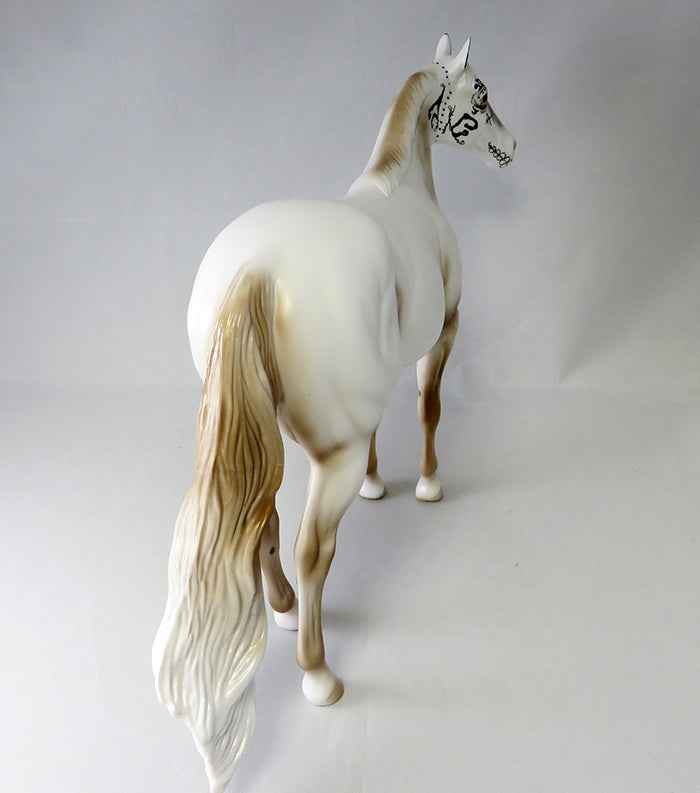 DOODLE&#39;S-OOAK SUGAR SKULL ISH MODEL HORSE BY DAWN QUICK 9/16