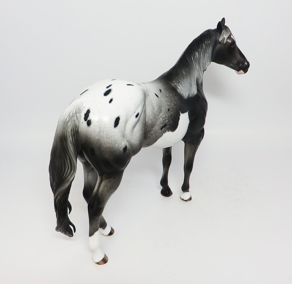 LAST CALL FOR ALCOHOL-AKA &quot;AL&quot; OOAK PAINTALOOSA ISH MODEL HORSE 8/2/17