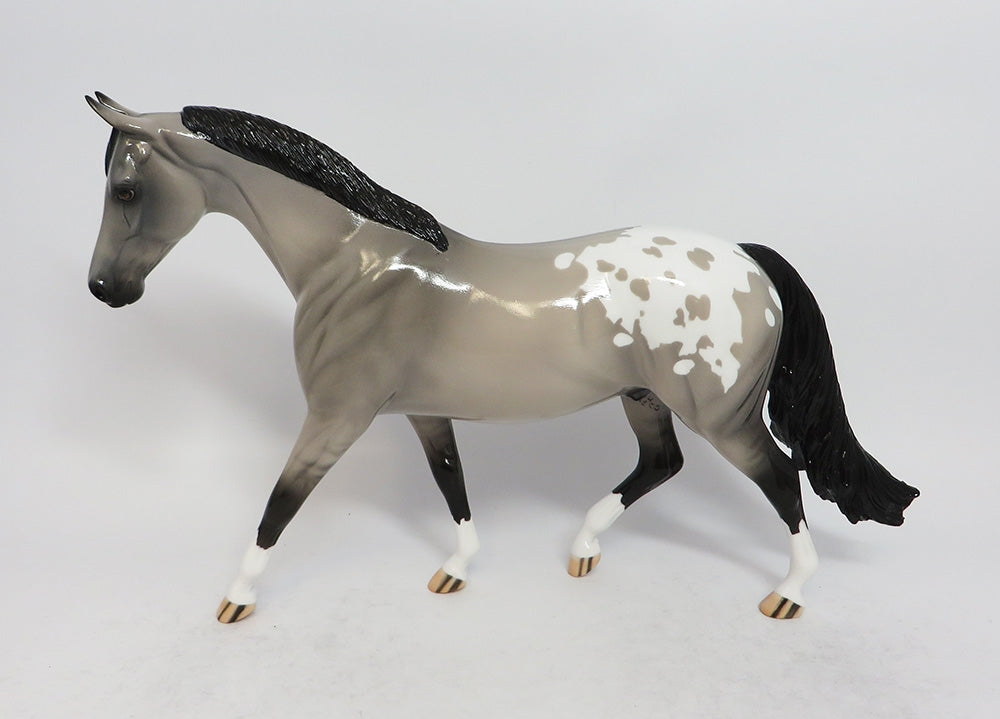 LINCOLN-LE-3 GRULLA APPALOOSA PONY MODEL HORSE MIDWEST FAIR 2018