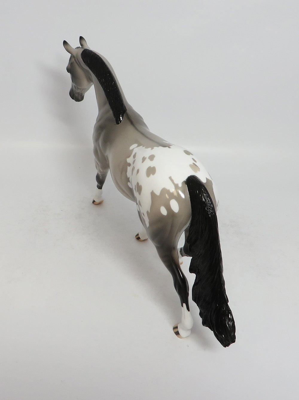 LINCOLN-LE-3 GRULLA APPALOOSA PONY MODEL HORSE MIDWEST FAIR 2018