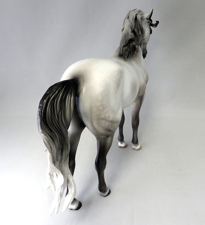 PIERRE-OOAK DAPPLE GREY ANDALUSIAN BY SHERYL LEISURE 9/16
