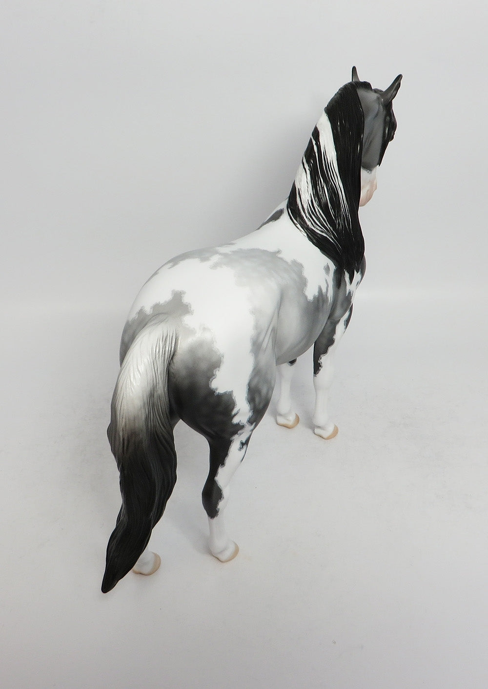 CAYENNE-OOAK MAPPED ANDALUSIAN PINTO WITH STAR DAPPLE MODEL HORSE BY DAWN QUICK 3/9/18