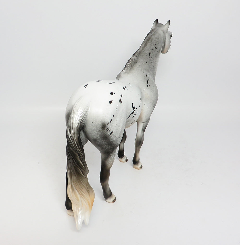 ROLLIN THUNDER-OOAK LEOPARD SPANISH MUSTANG MODEL HORSE 8/2/17