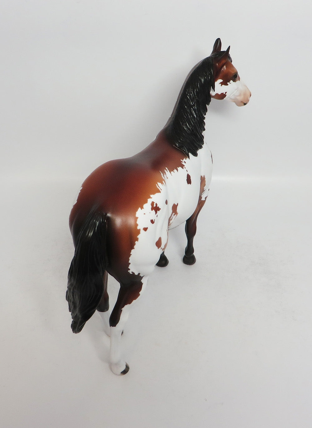 HEAR ME SIZZLE-OOAK BAY PINTO ISH MODEL HORSE BY DAWN QUICK 3/9/18
