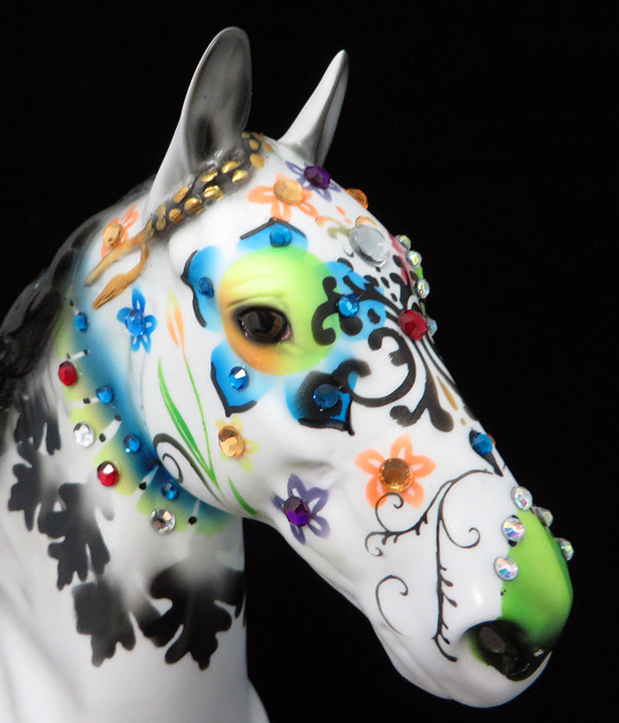 CLEOPHAS-OOAK TROTTING DRAFTER SUGAR SKULL BY DAWN QUICK 9/16