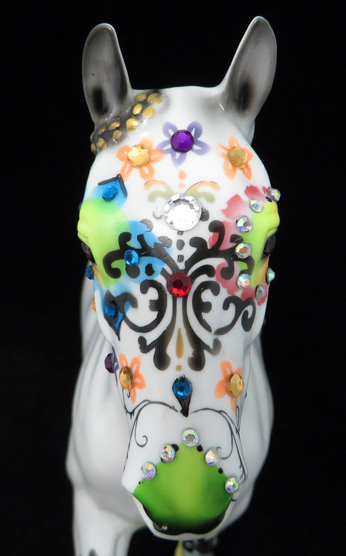 CLEOPHAS-OOAK TROTTING DRAFTER SUGAR SKULL BY DAWN QUICK 9/16