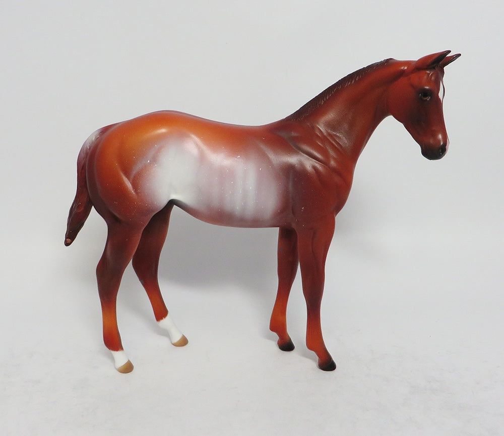 MARMALAIDE - OOAK CHESTNUT RIBICANO WEANLING MODEL HORSE EA2018