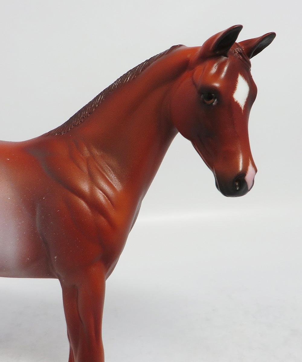 MARMALAIDE - OOAK CHESTNUT RIBICANO WEANLING MODEL HORSE EA2018