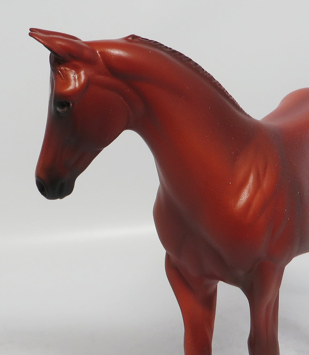 MARMALAIDE - OOAK CHESTNUT RIBICANO WEANLING MODEL HORSE EA2018