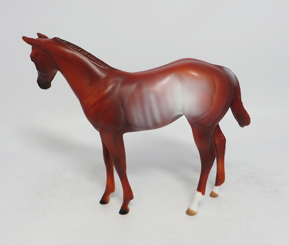 MARMALAIDE - OOAK CHESTNUT RIBICANO WEANLING MODEL HORSE EA2018
