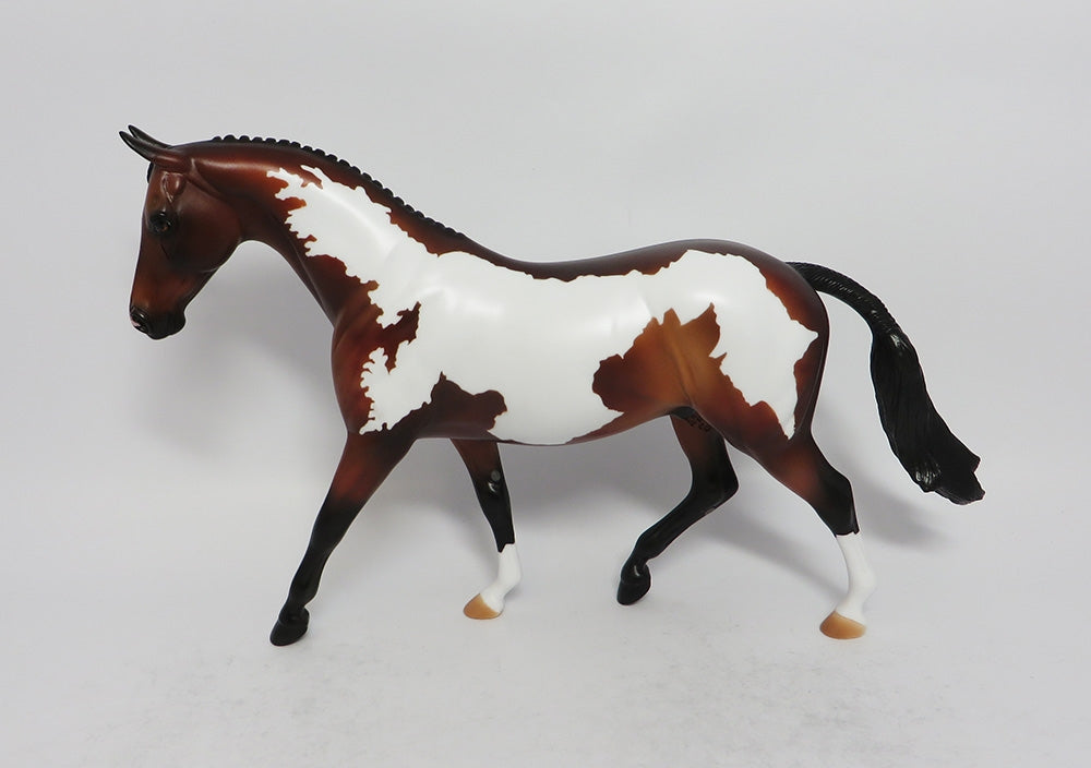 BREEZY - OOAK BAY PINTO PONY MODEL HORSE EA2018
