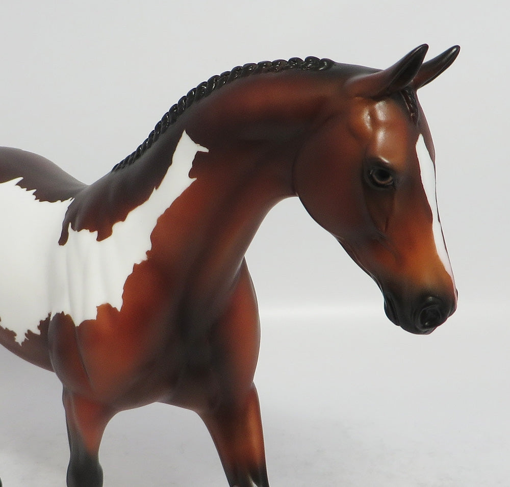 BREEZY - OOAK BAY PINTO PONY MODEL HORSE EA2018