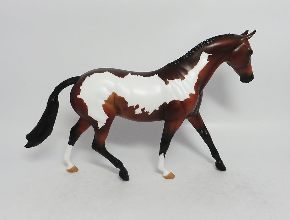BREEZY - OOAK BAY PINTO PONY MODEL HORSE EA2018