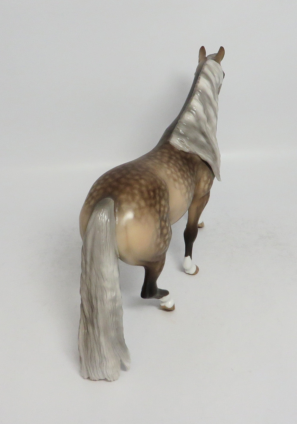 PLAYFUL FLUTE-OOAK SILVER DAPPLE PONY BY SHERYL LEISURE 3/12/18