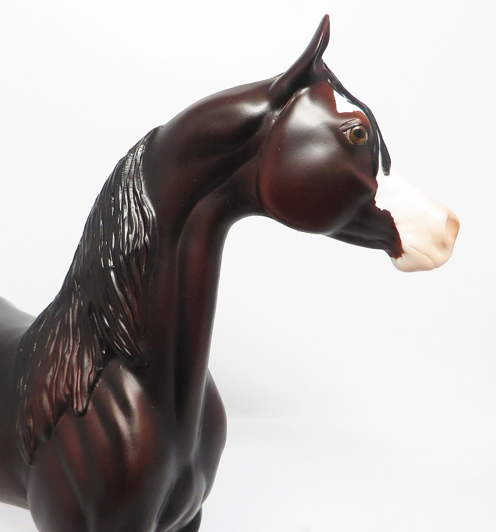 I&#39;LL BE FINE-OOAK DARK CHESTNUT ARABIAN MODEL HORSE 8/2/17