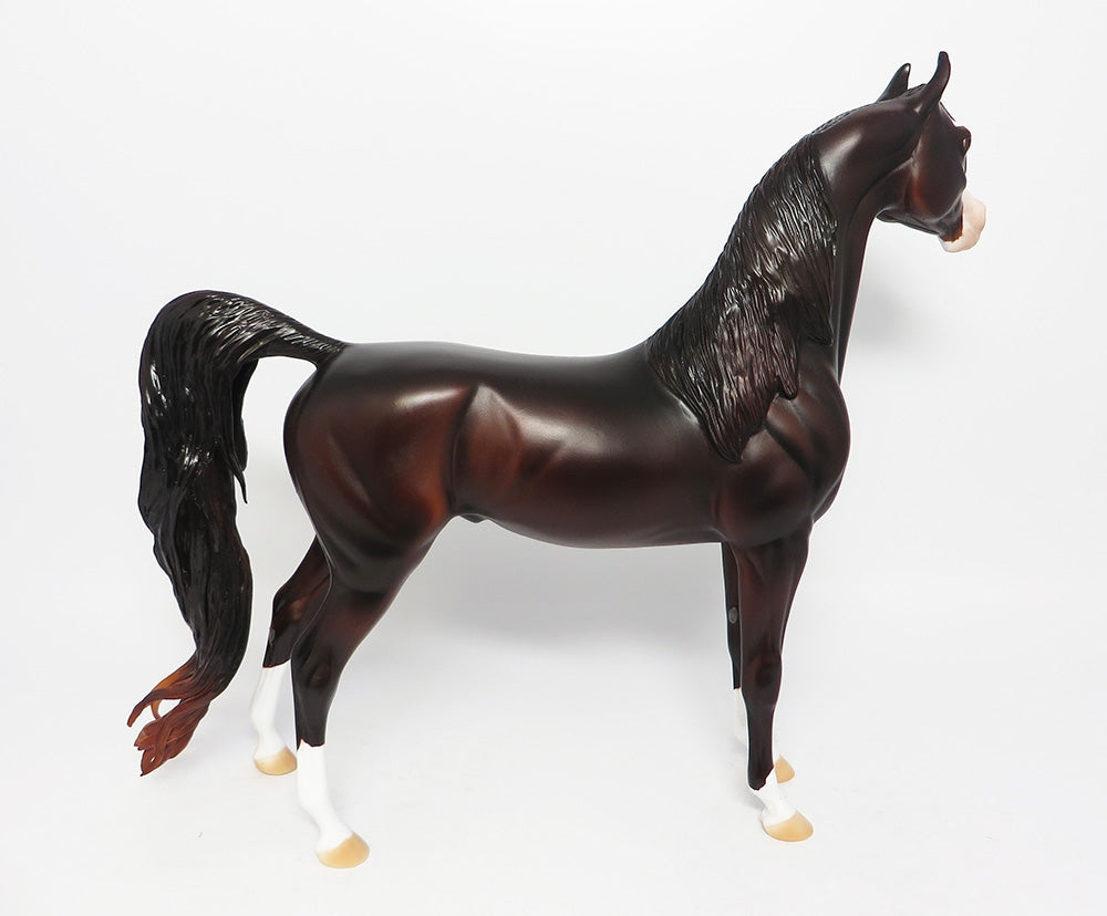 I&#39;LL BE FINE-OOAK DARK CHESTNUT ARABIAN MODEL HORSE 8/2/17