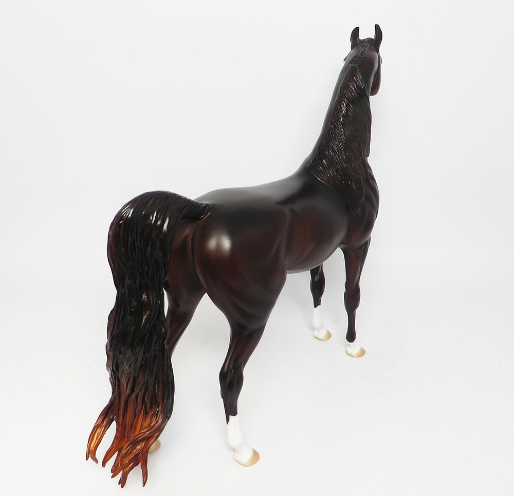 I&#39;LL BE FINE-OOAK DARK CHESTNUT ARABIAN MODEL HORSE 8/2/17