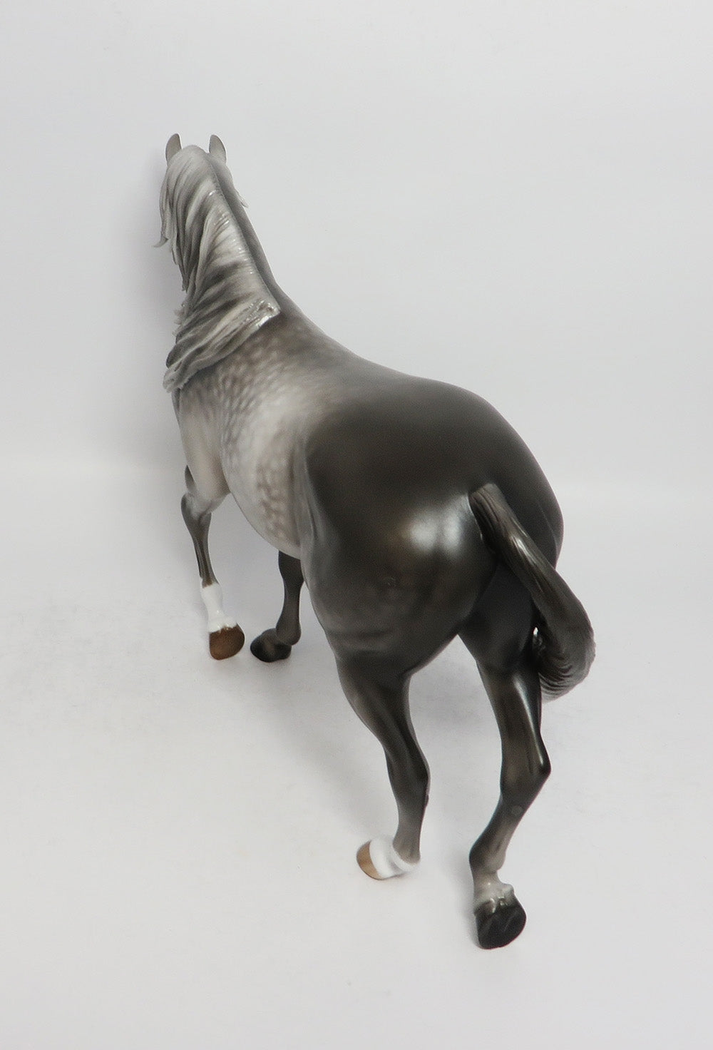 BLUE TRAIN-OOAK STAR DAPPLE THOROUGHBRED MODEL HORSE BY SHERYL LEISURE 3/12/18