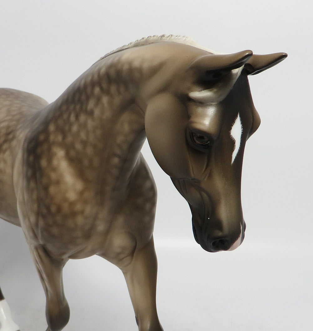 WHISPER NOT-OOAK STAR SILVER DAPPLE PALOUSE MODEL HORSE BY SHERYL LEISURE 3/12/18