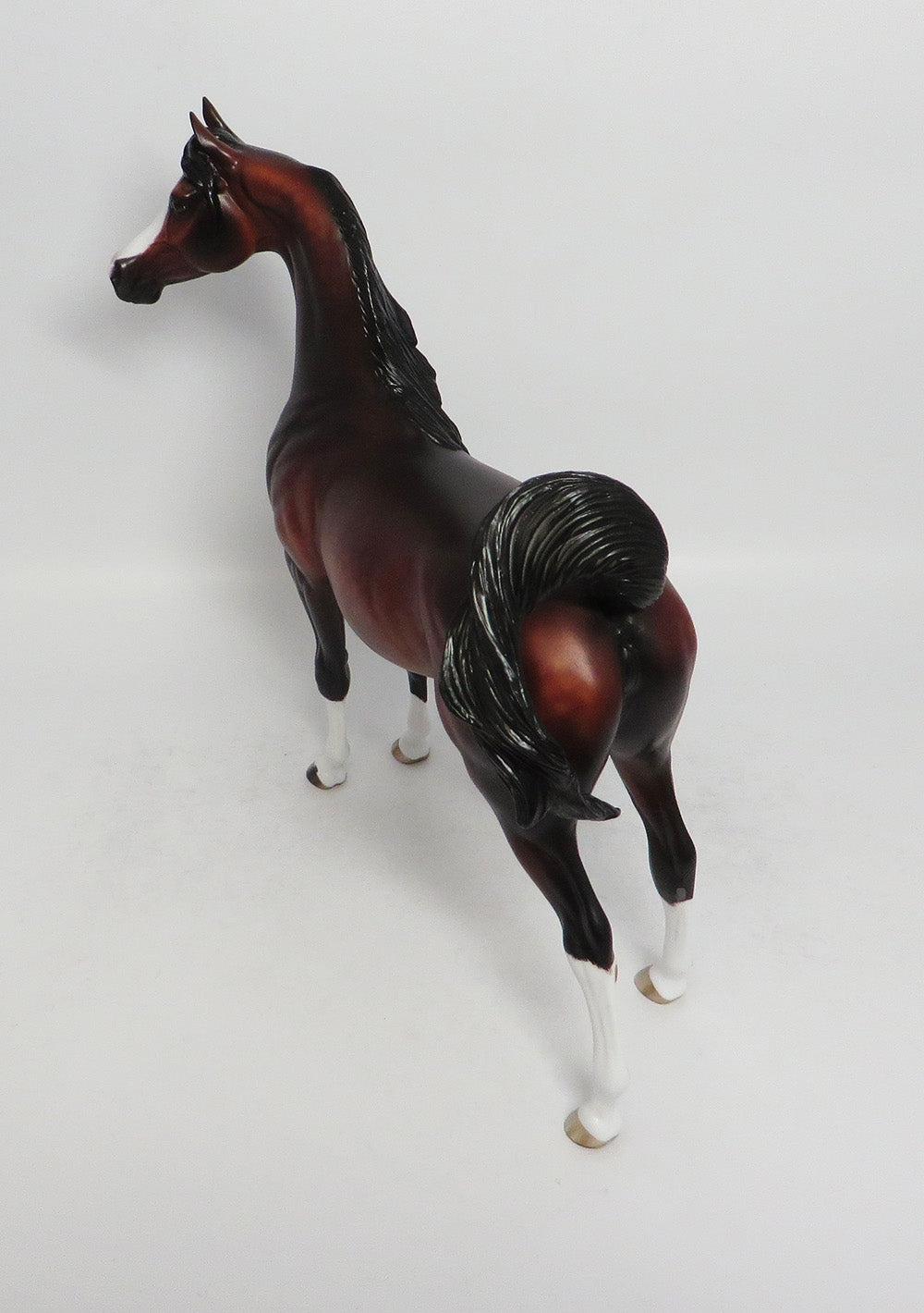 AFRODISHA-OOAK STAR DAPPLE BAY ARABIAN MODEL HORSE BY SHERYL LEISURE 3/12/18