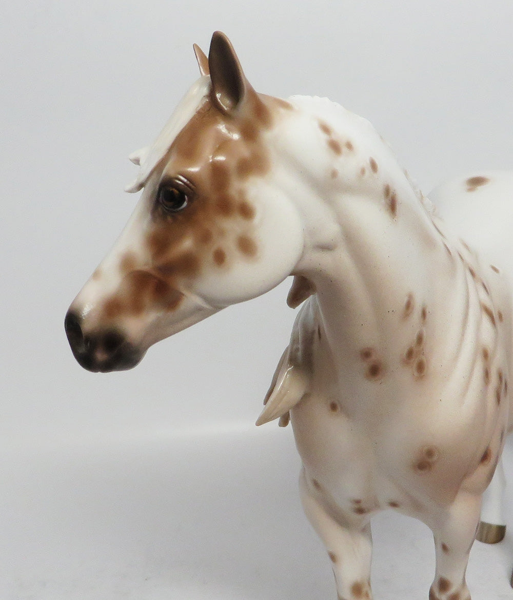 BLOOMDIDO-OOAK CHESTNUT APPALOOSA ISH MODEL HORSE BY SHERYL LEISURE 3/12/18