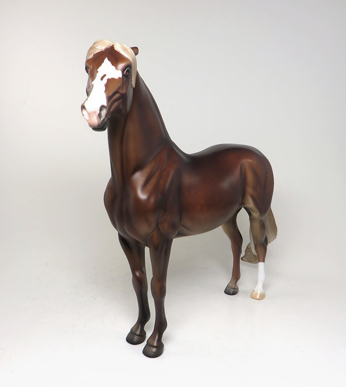 one of a kind model horse pinned ear morgan