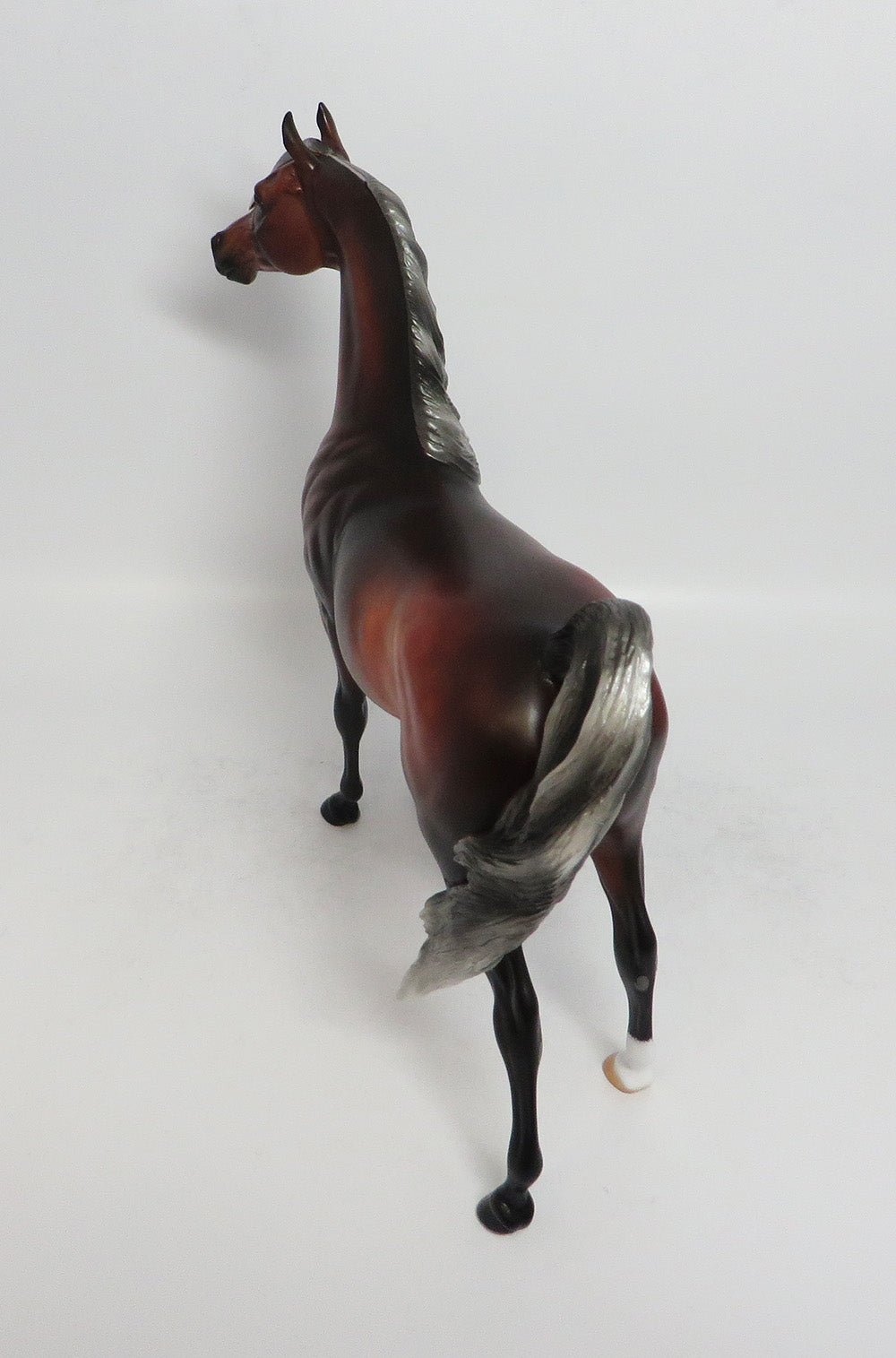 FIREBUSH-LE-8 SILVER BAY ARABIAN MODEL HORSE BY AUDREY DIXON 3/12/18