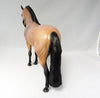 THE WATCHMAN-OOAK FROSTED BUCKSKIN ANDALUSIAN MODEL HORSE 9/21
