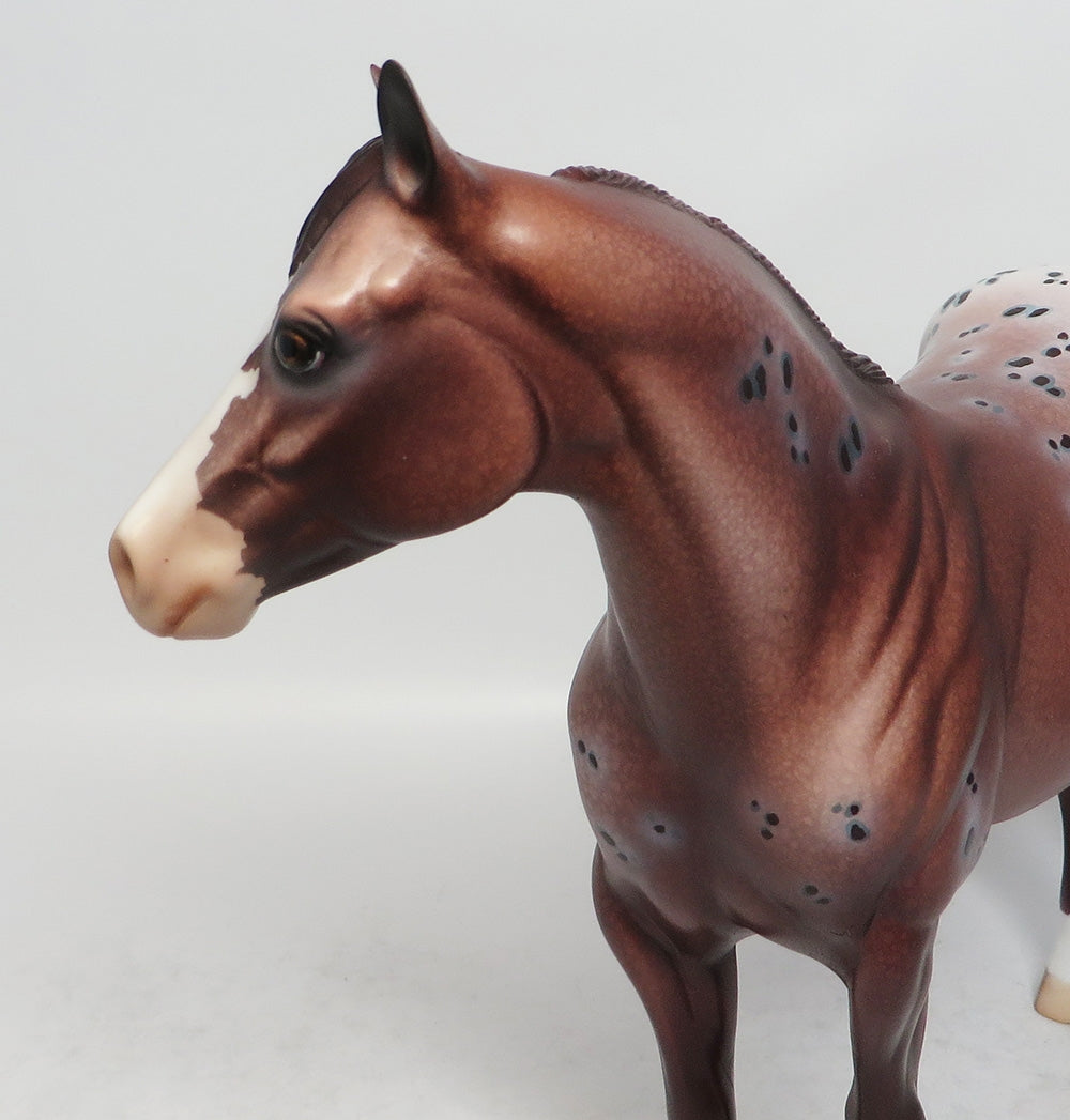 RED RIVER ROCK-OOAK APPALOOSA ISH MODEL HORSE BY DAWN QUICK 3/15/18
