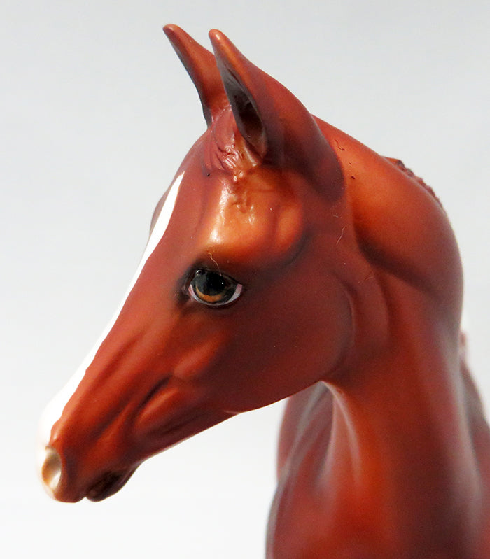 5 TO 10-OOAK CHESTNUT APPALOOSA WEANLING MODEL HORSE 9/21