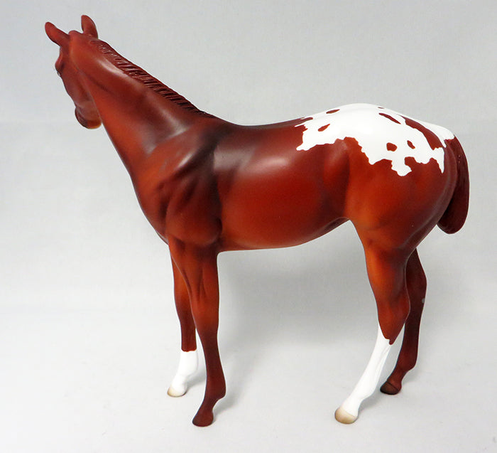 5 TO 10-OOAK CHESTNUT APPALOOSA WEANLING MODEL HORSE 9/21