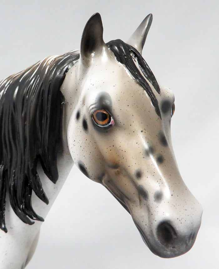 SMASH &amp; GRAB-OOAK LOUD APPALOOSA ISH MODEL HORSE 9/21