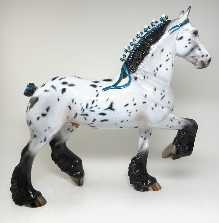 JOPLIN - OOAK APPALOOSA TROTTING DRAFTER MODEL HORSE - 3/18