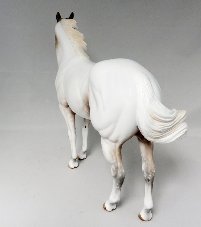 FRECKLE&#39;S COWBOY-OOAK APPALOOSA ISH MODEL HORSE BY SHERYL LEISURE 8/16