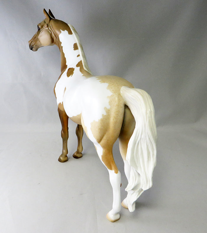 BAND-O-GOLD-OOAK PALOMINO ROAN PAINT MORGAN MODEL HORSE 9/22